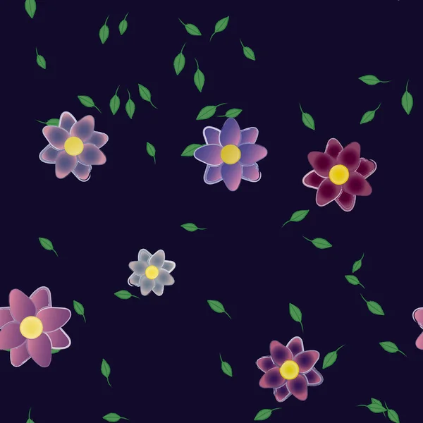 Fleurs Été Fond Illustration Vectorielle — Image vectorielle