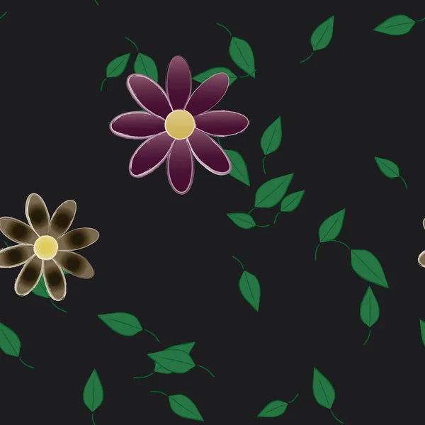 花飾りの背景花のベクターイラスト — ストックベクタ