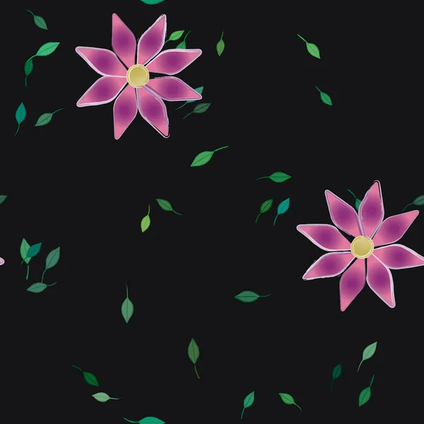 Fleurs Été Fond Illustration Vectorielle — Image vectorielle