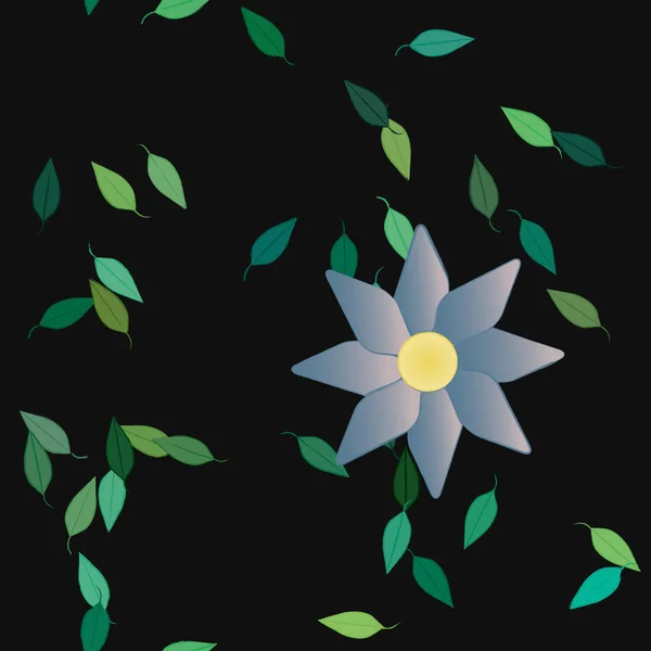 Fleurs Été Fond Illustration Vectorielle — Image vectorielle