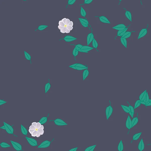 Fleurs Été Fond Illustration Vectorielle — Image vectorielle