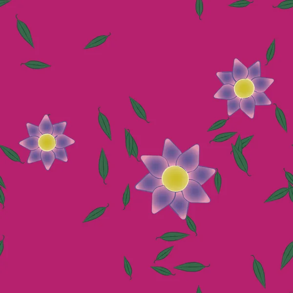 夏の花の背景ベクトルイラスト — ストックベクタ