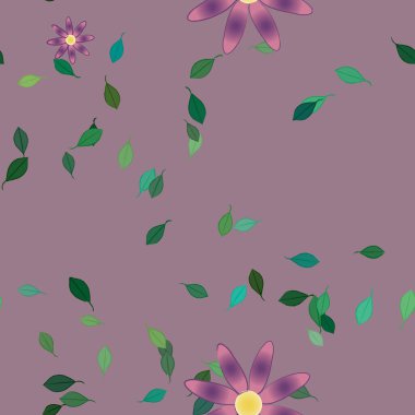 yaz çiçekleri arka plan, vektör illüstrasyonu