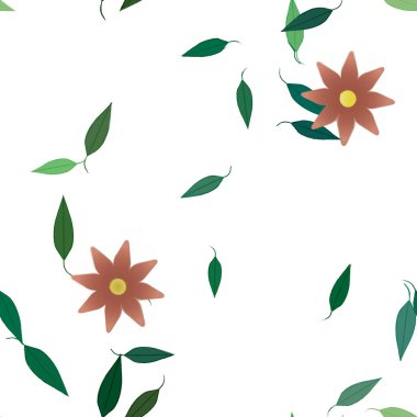 çiçek desenli arkaplan, vektör resimleme