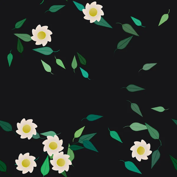 Kwiaty Kwiat Tapety Wektor Ilustracja — Wektor stockowy