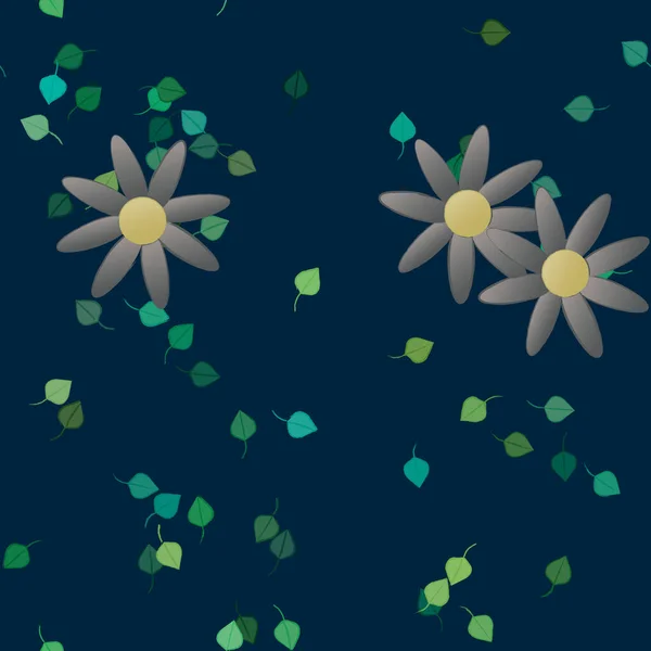 Schöne Botanische Blumen Muster Hintergrund Florale Vektor Illustration — Stockvektor