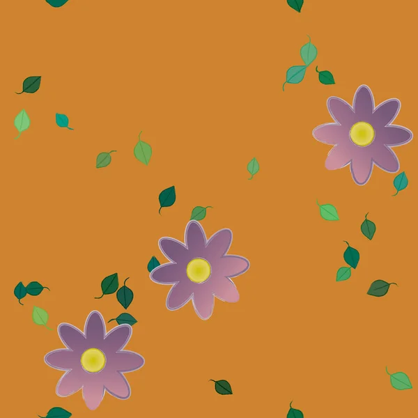 Fundo Belo Padrão Flores Botânicas Ilustração Vetorial Floral — Vetor de Stock