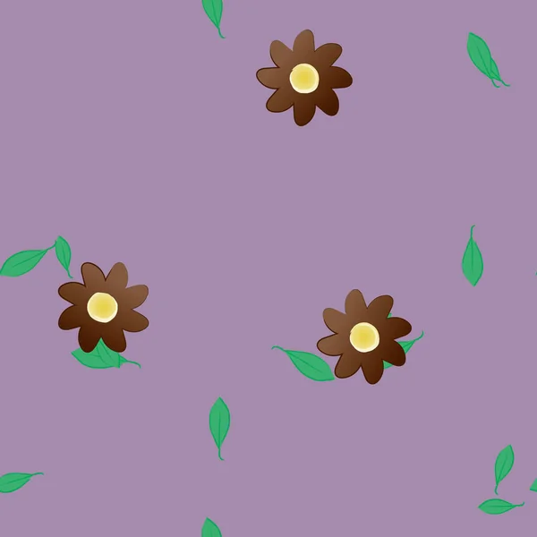 Fleurs Fond Floral Fleurs Fond Motif Illustration Vectorielle — Image vectorielle