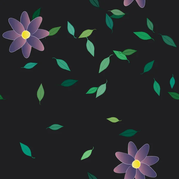 Sommer Blumen Hintergrund Vektor Illustration — Stockvektor