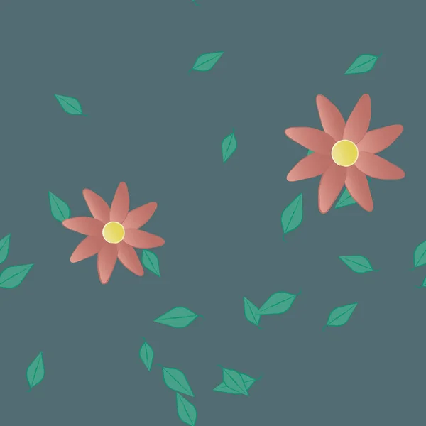 Kwiat Kwiatowy Tło Kwiaty Wzór Tło Wektor Ilustracja — Wektor stockowy