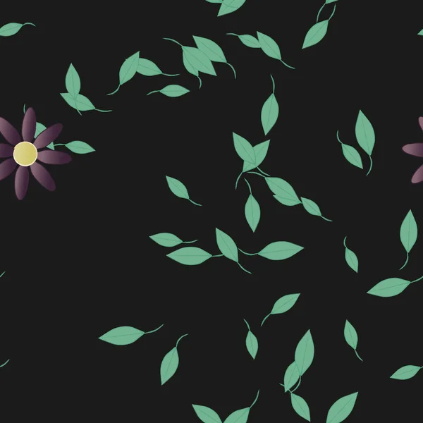 Fleurs Été Fond Illustration Vectorielle — Image vectorielle