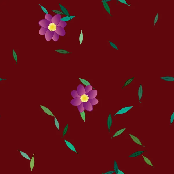 Fleurs Été Fond Illustration Vectorielle — Image vectorielle