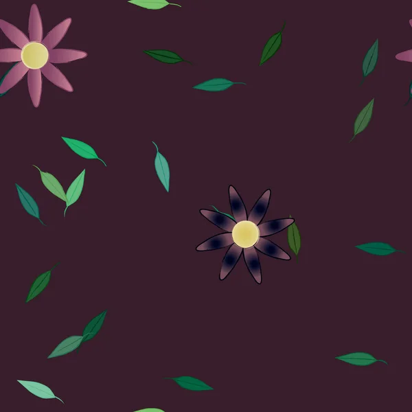 Квітковий Фон Квіти Векторні Ілюстрації — стоковий вектор