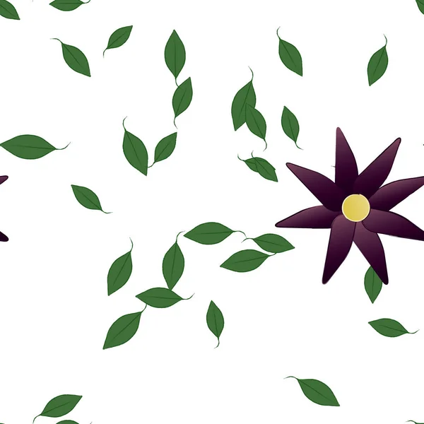 Virágok Minta Háttér Vektor Illusztráció — Stock Vector