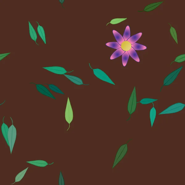 Flowers Bloom Wallpaper Vector Illustration — Stock Vector