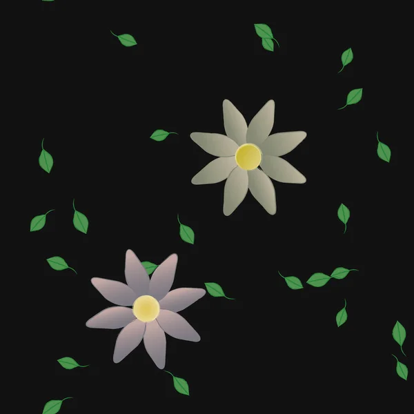 Farbigen Floralen Hintergrund Blumen Vektor Illustration — Stockvektor