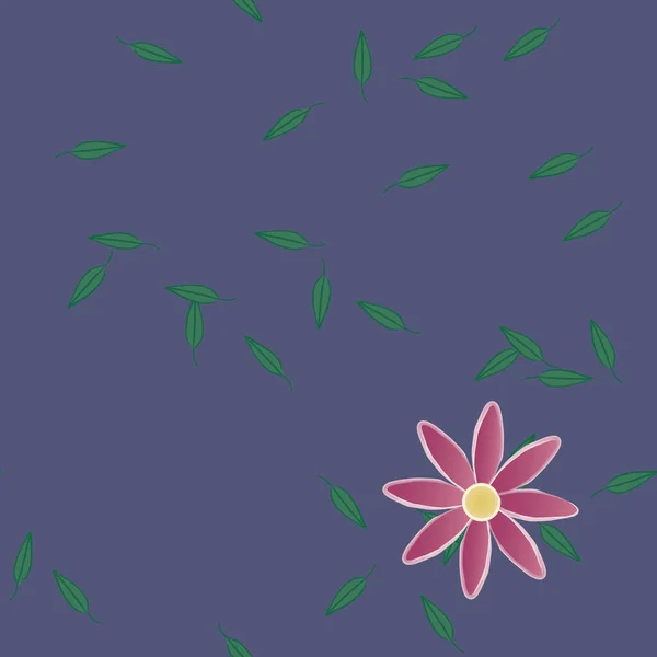 Fondo Floral Sin Costuras Flores Patrón Fondo Vector Ilustración — Vector de stock