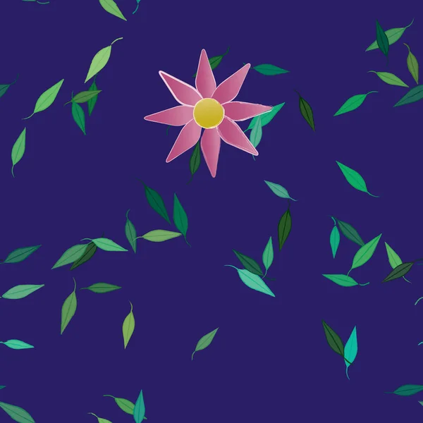 Fleurs Été Fond Illustration Vectorielle — Image vectorielle