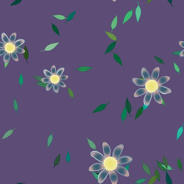 Fondo Floral Color Flores Vector Ilustración — Archivo Imágenes Vectoriales