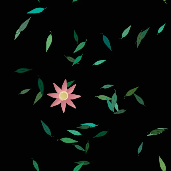 Fleurs Fleur Papier Peint Illustration Vectorielle — Image vectorielle