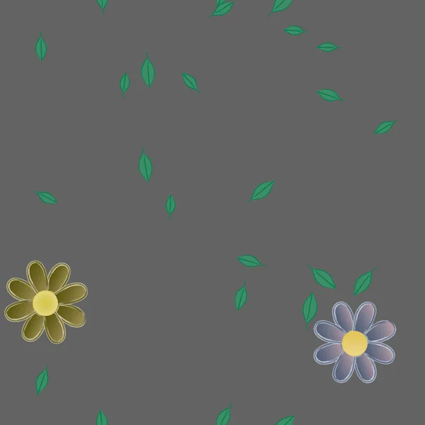 Fleurs Été Fond Illustration Vectorielle — Image vectorielle