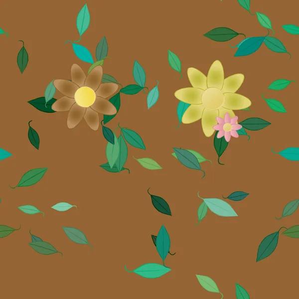 Fond Floral Illustration Vectorielle Fleurs — Image vectorielle