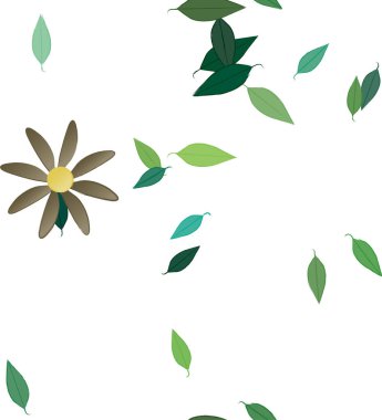 yaz çiçekleri arka plan, vektör illüstrasyonu