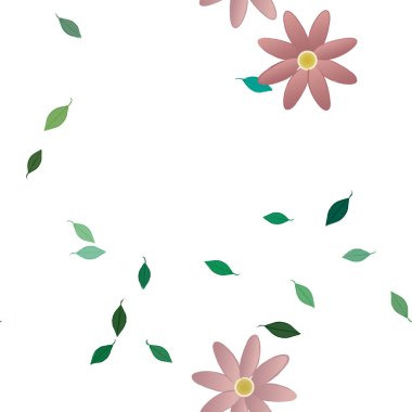 çiçek desenli arkaplan, vektör resimleme