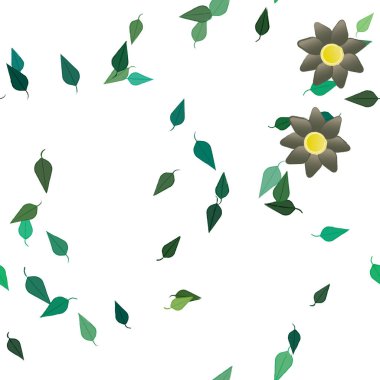 çiçek vektör illüstrasyonu, güzel botanik arkaplan