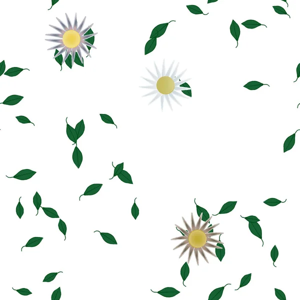 Fondo Patrón Floral Ilustración Vectorial — Archivo Imágenes Vectoriales