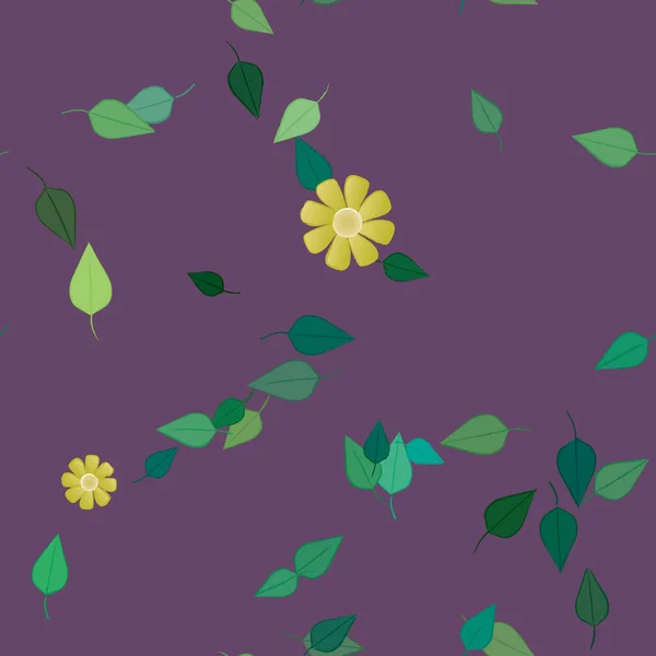 Sommer Blumen Hintergrund Vektor Illustration — Stockvektor