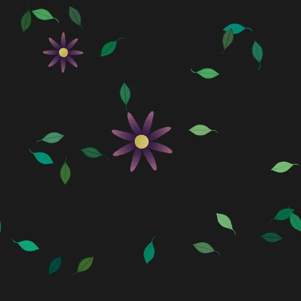 Fleurs Été Fond Illustration Vectorielle — Image vectorielle