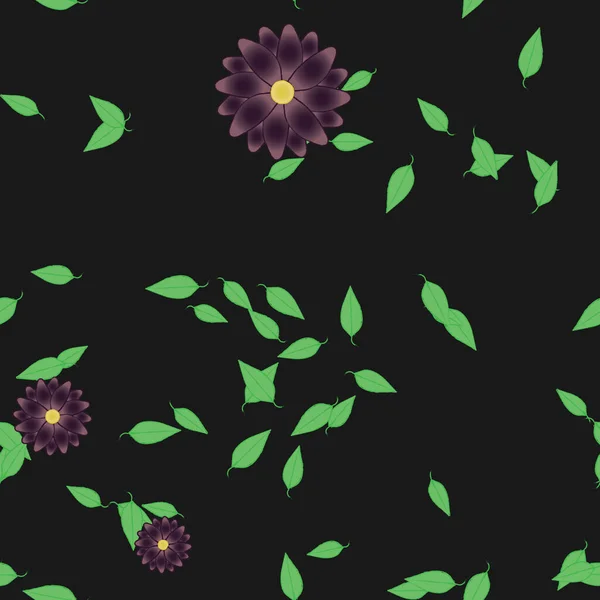 Fundo Floral Flores Ilustração Vetorial — Vetor de Stock