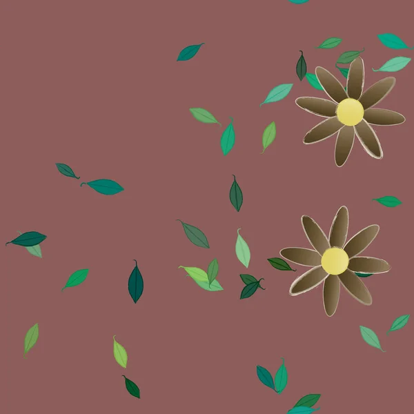 Fleurs Fleur Papier Peint Illustration Vectorielle — Image vectorielle