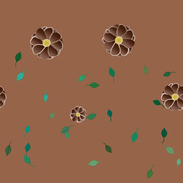 Fleurs Été Fond Illustration Vectorielle — Image vectorielle