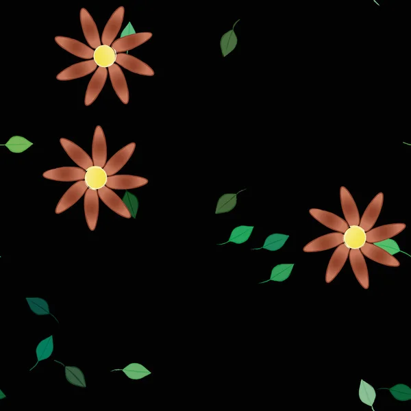 Fleurs Fleur Papier Peint Illustration Vectorielle — Image vectorielle