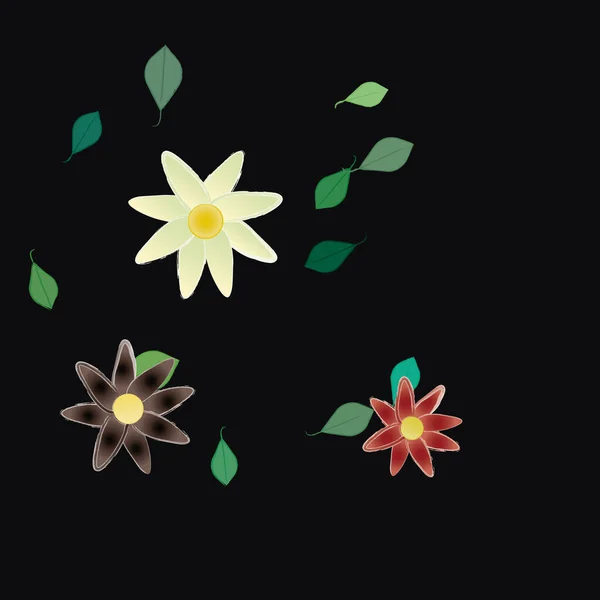 Fondo Patrón Floral Ilustración Vectorial — Vector de stock