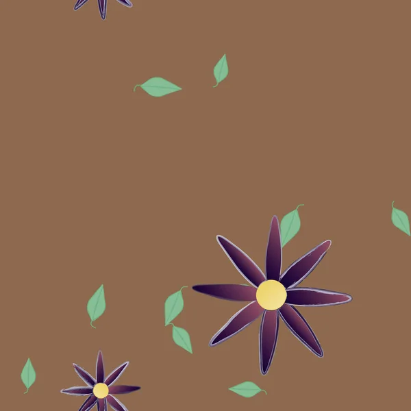 Fleurs Été Fond Illustration Vectorielle — Image vectorielle