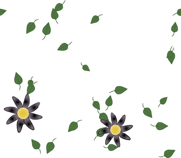 Flores Sin Costura Florecen Fondo Pantalla Vector Ilustración Hermoso Fondo — Vector de stock