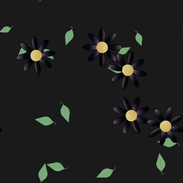 Fleurs Fleur Papier Peint Illustration Vectorielle — Image vectorielle