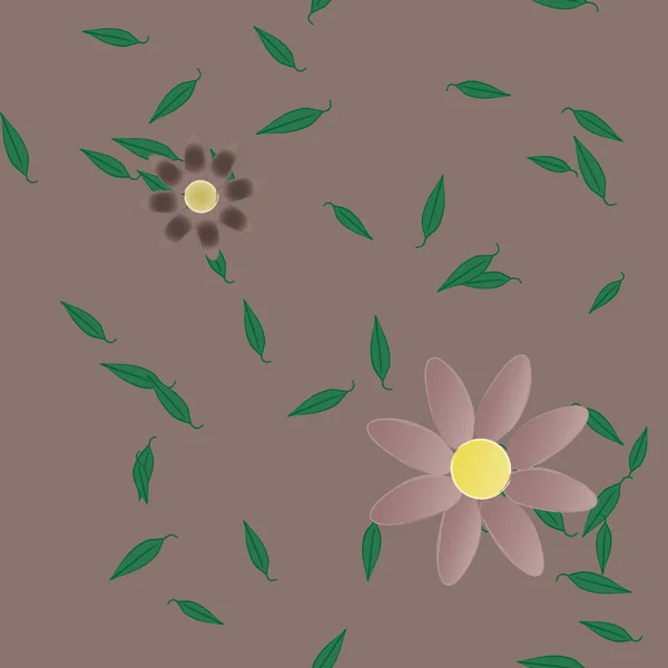 花の背景花のベクターイラスト — ストックベクタ