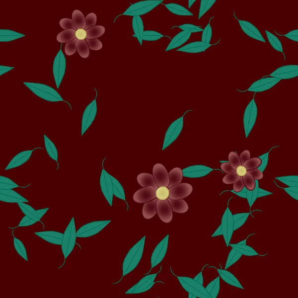 Fleurs Été Fond Illustration Vectorielle — Image vectorielle