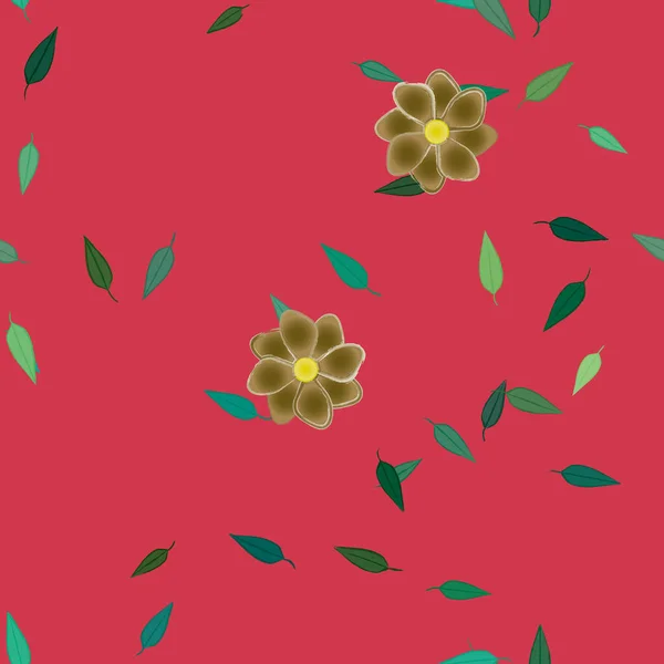 Fleurs Été Fond Illustration Vectorielle — Image vectorielle