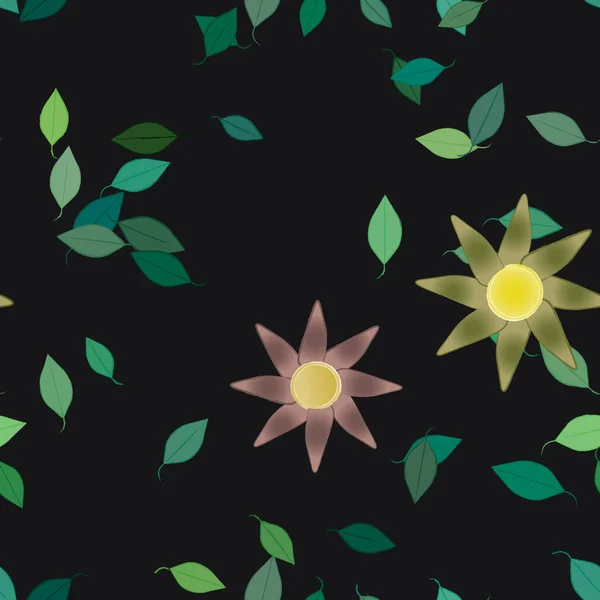 Fleurs Été Fond Illustration Vectorielle — Image vectorielle