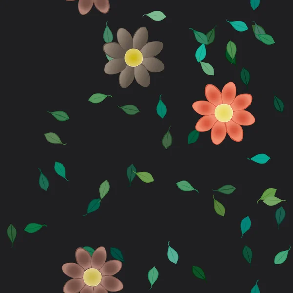 Sommer Blumen Hintergrund Vektor Illustration — Stockvektor