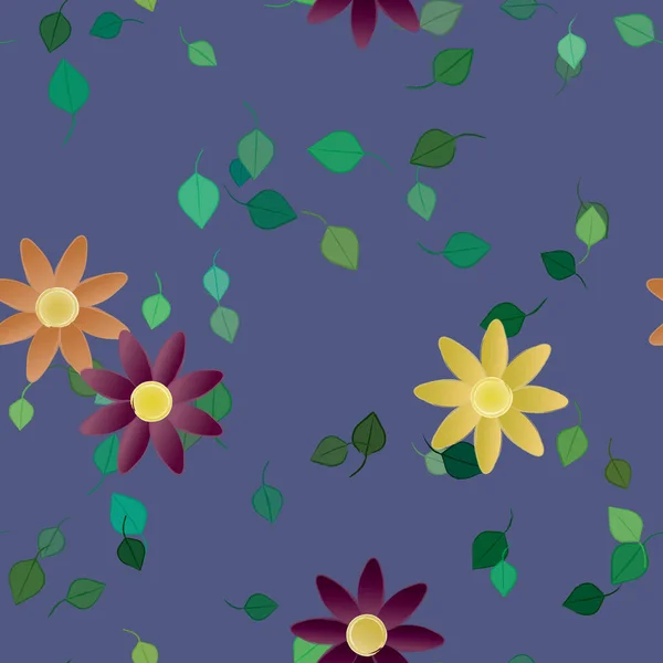 Kwiaty Kwiat Tapety Wektor Ilustracja Piękne Tło Botaniczne — Wektor stockowy
