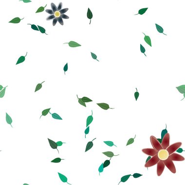 yaz çiçekleri arka plan, vektör illüstrasyonu