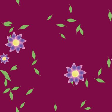 yaz çiçekleri arka plan, vektör illüstrasyonu