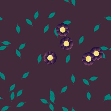 Renkli çiçek arkaplanı, çiçek vektör illüstrasyonu