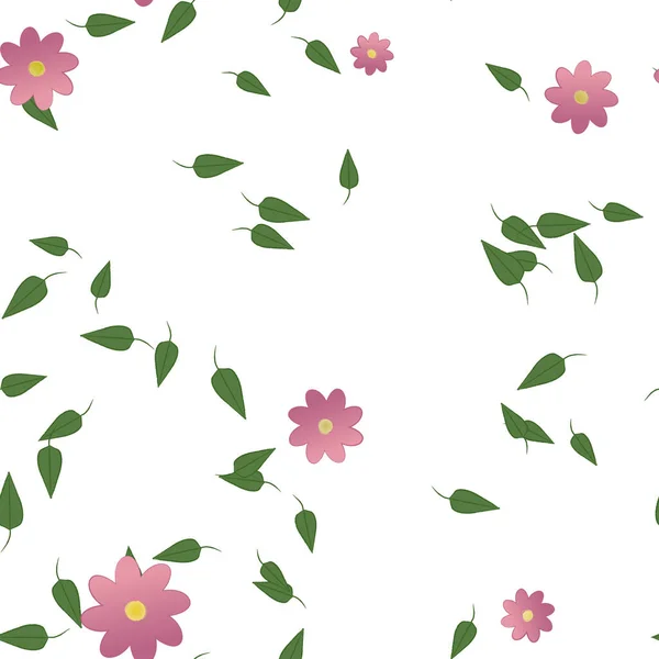 Fundo Floral Flores Ilustração Vetorial — Vetor de Stock